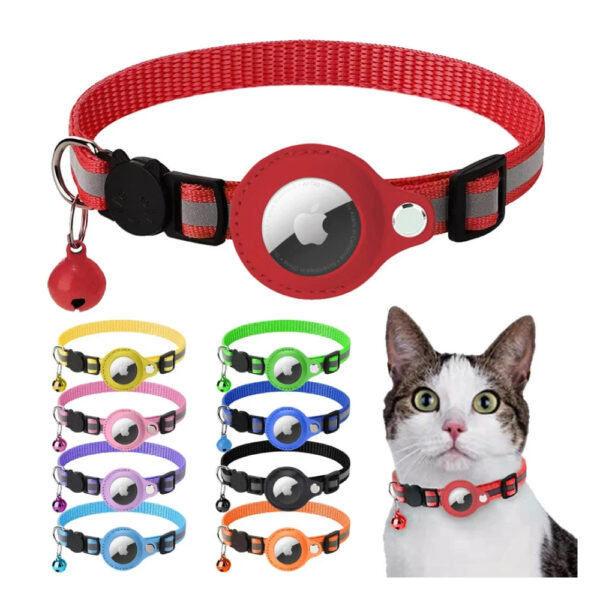 Pet waterproof collar with bell and Air tag